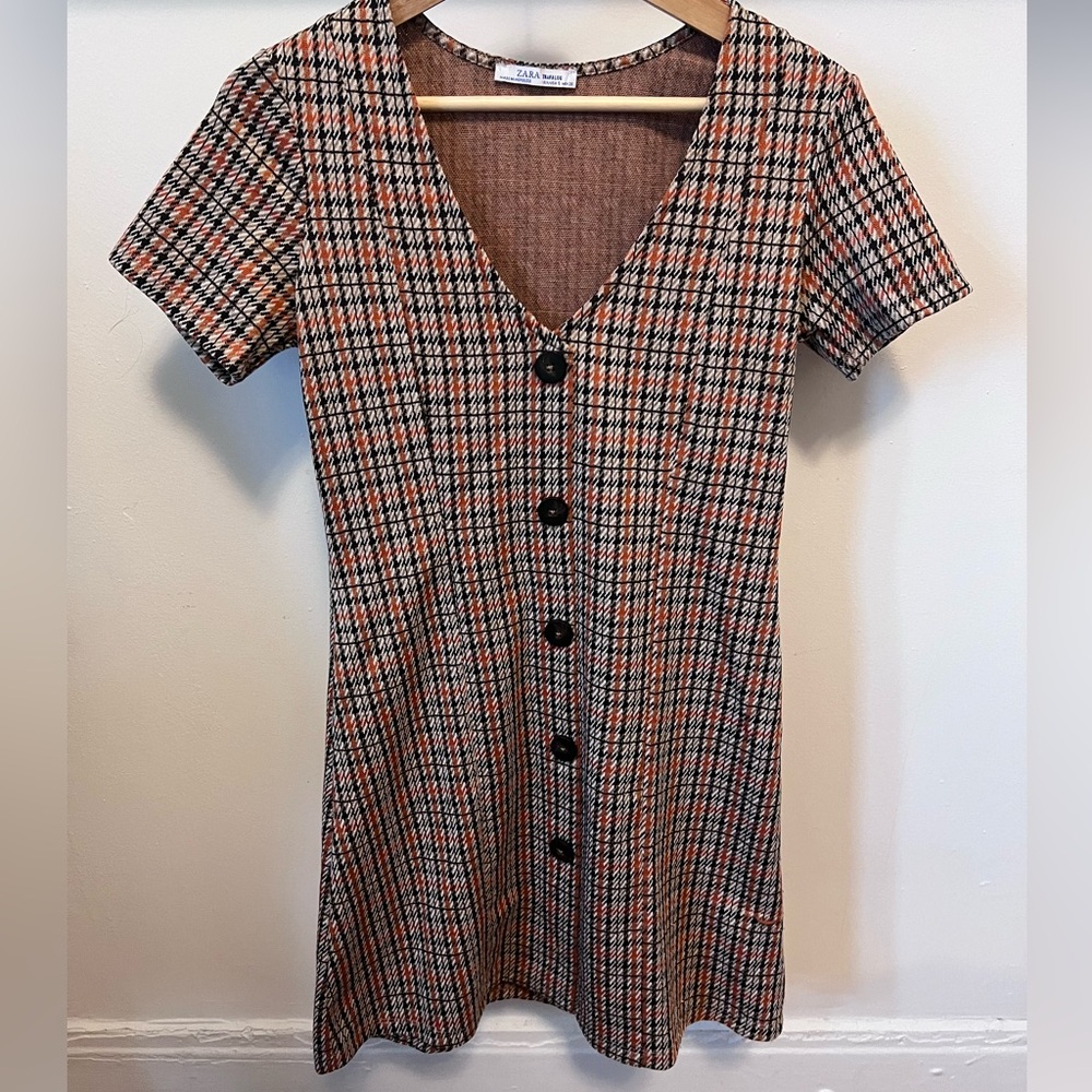 Zara Plaid Minidress
